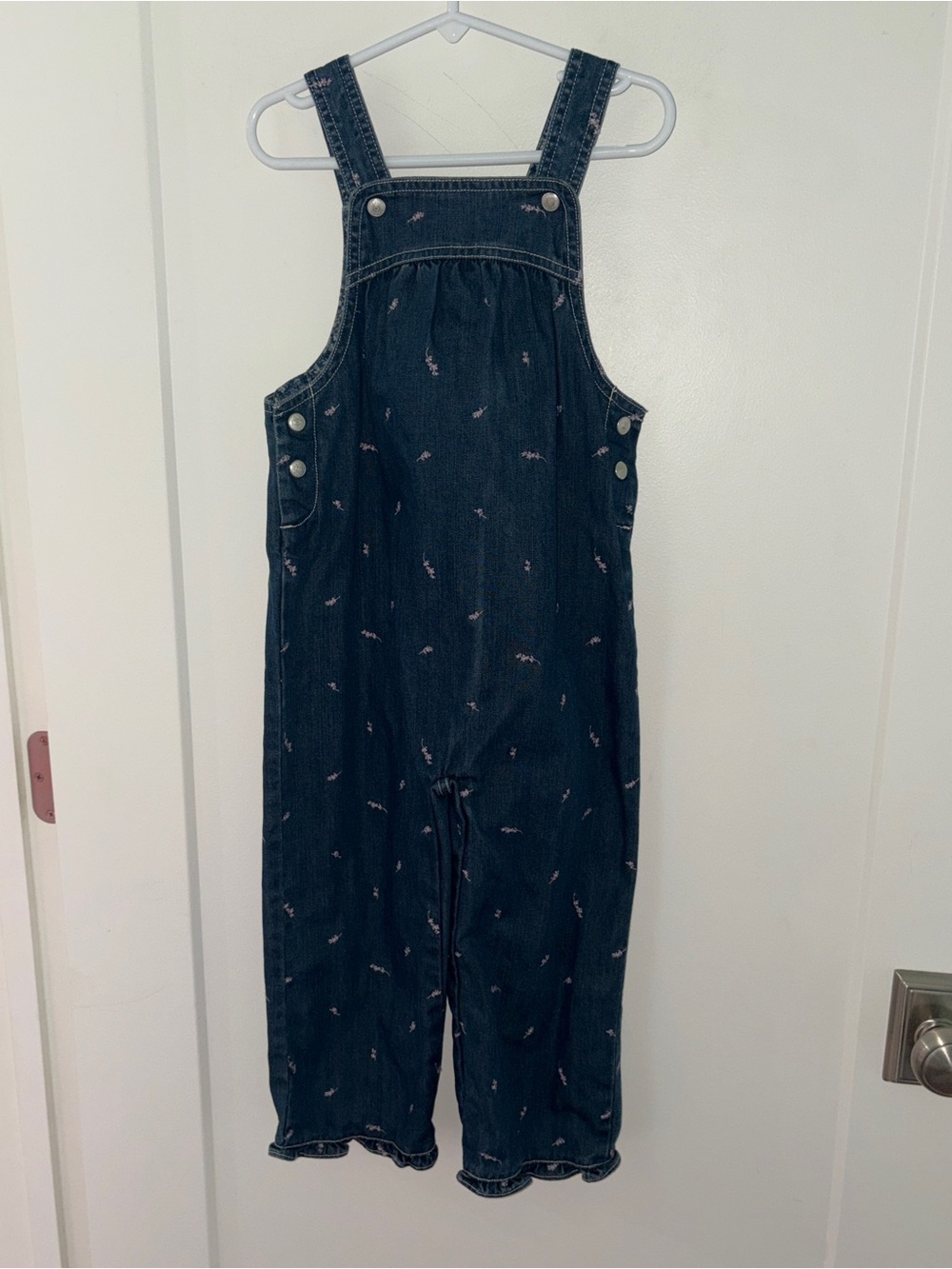 NWOT Janie and Jack embroidered denim overalls girl's 4T